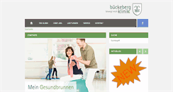 Desktop Screenshot of bueckeberg-klinik.de