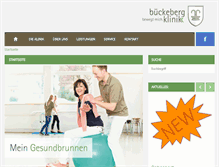 Tablet Screenshot of bueckeberg-klinik.de